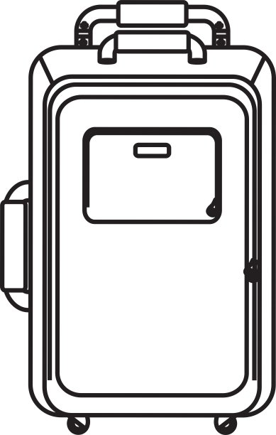 旅行手提箱孤立图片下载
