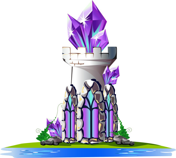 有水晶的童话塔图片下载