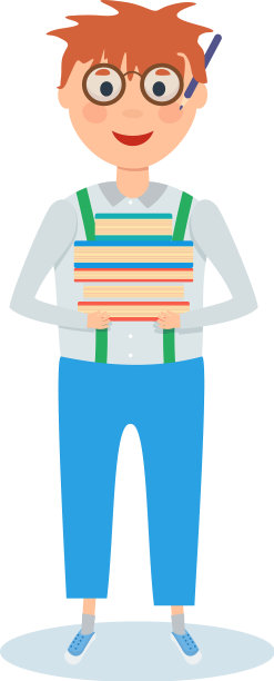 有书的孩子把自己看作是著名的科学家图片下载