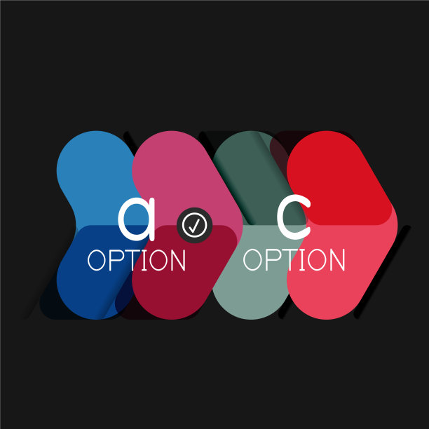 平面设计几何信息图箭头形状图片下载