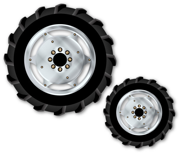 拖拉机前轮和后轮图片下载