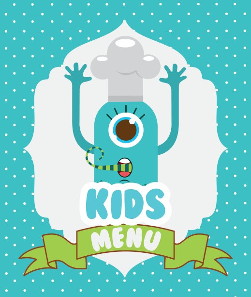 孩子的菜单设计图片下载