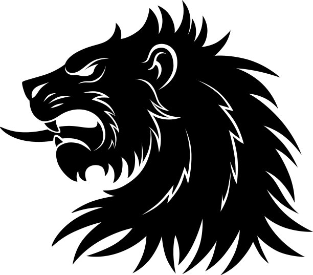 纹章狮子头简单图片下载