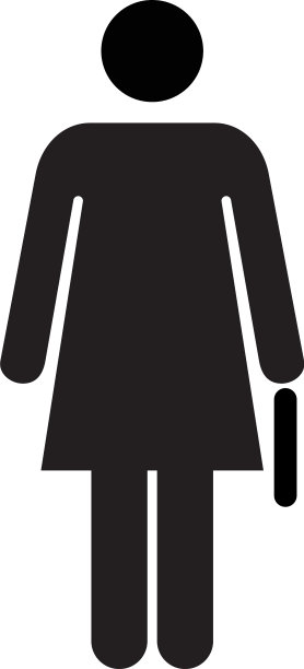 女性偶像女性象征商业人士的标志图片下载