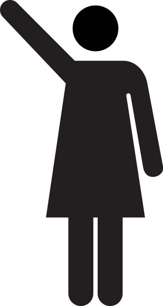 女性偶像女性象征商业人士的标志图片下载
