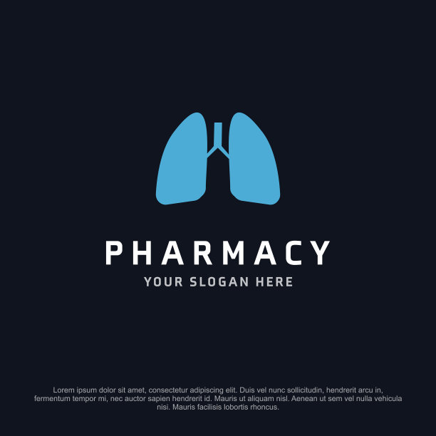 药房标志设计与印刷和黑暗图片下载
