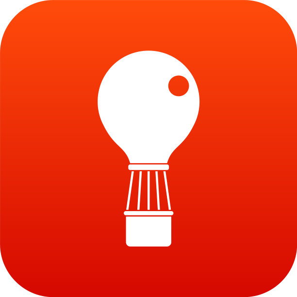 浮空器图标数字红色图片下载