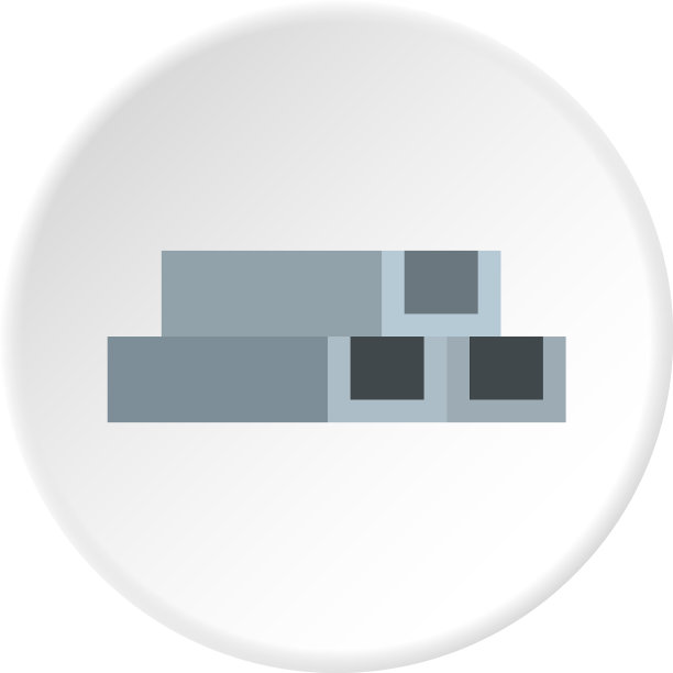 混凝土或金属结构的圆形图标图片下载