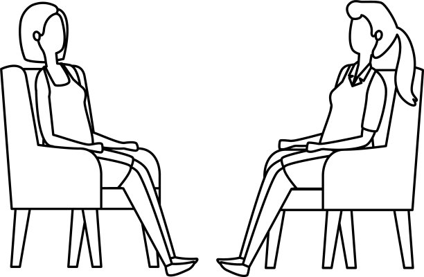 优雅的女商人在沙发上工作图片下载