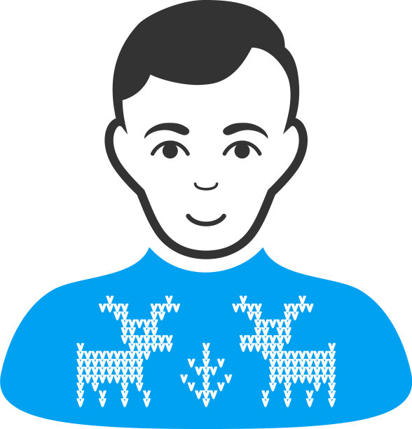 鹿套头男孩平图标图片下载