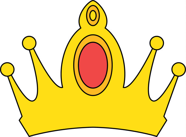 女王皇冠孤立图标图片下载