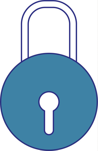 孤立的挂锁设计图片下载