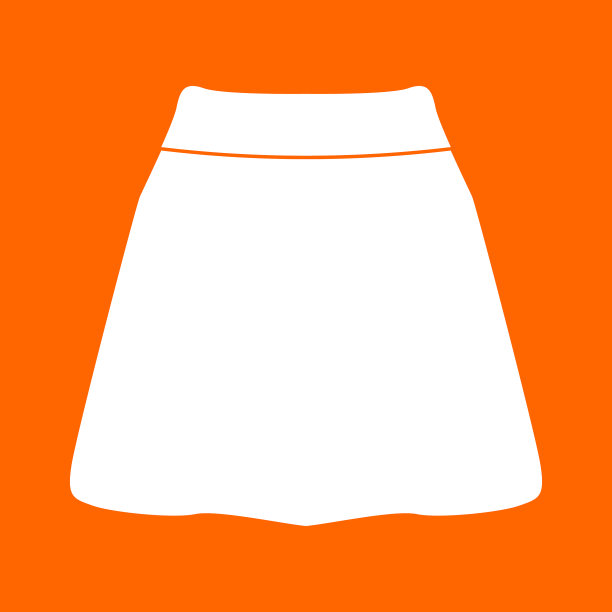 裙子白色的图标图片下载