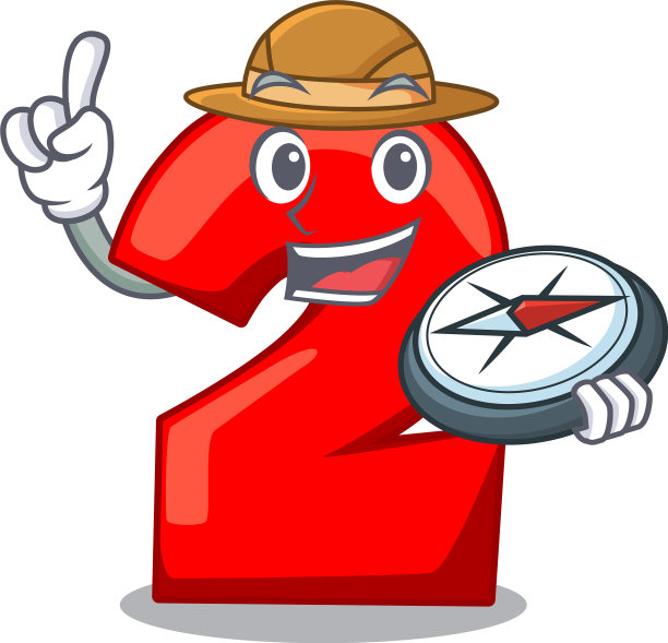 探险家卡通蛋糕生日蜡烛2号图片下载