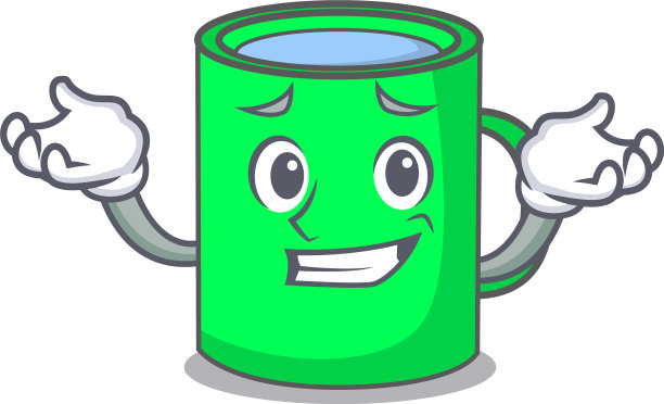 咧嘴笑鬼脸卡通人物风格图片下载