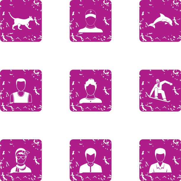 问卷图标设置垃圾摇滚风格图片下载