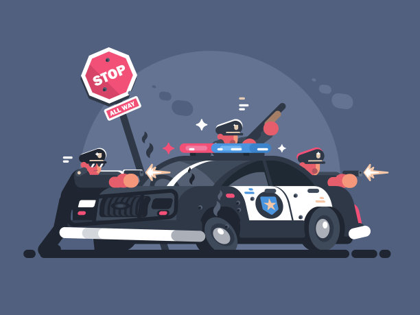 警察从车后开枪巡逻图片下载