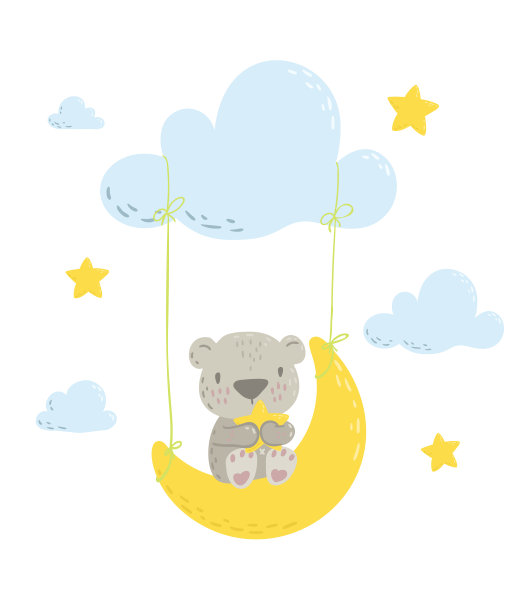 可爱的平手绘邀请图片下载