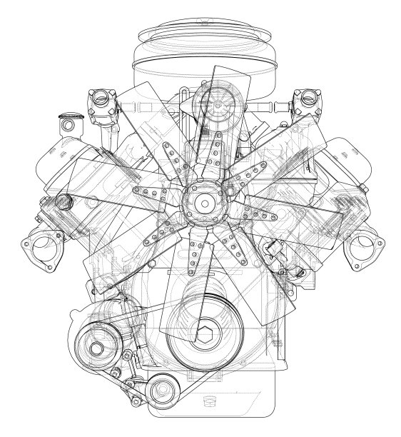 引擎草图图片下载