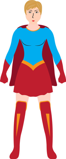 女超人卡通人物图片下载