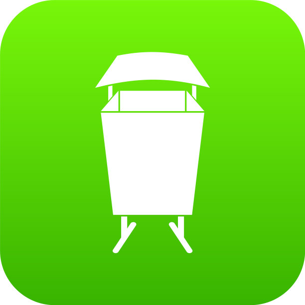 垃圾垃圾桶图标数字绿色图片下载