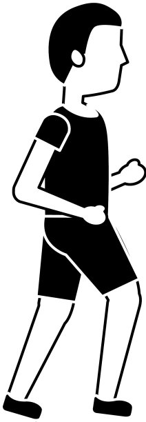 运动人士步行健身活动概念图片下载