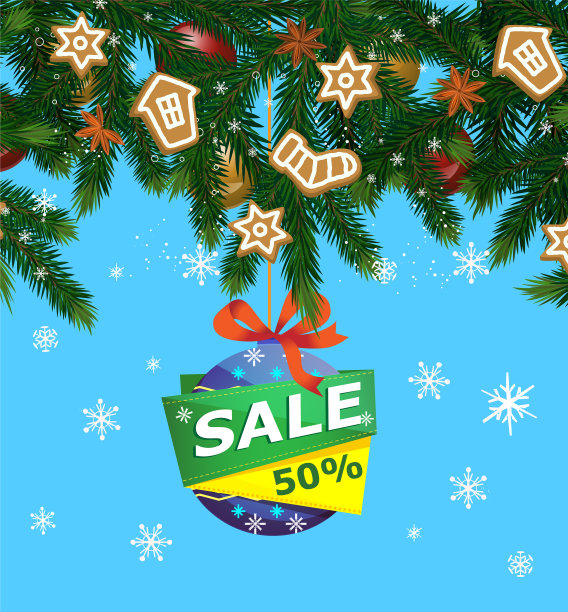 圣诞节销售广告图片下载