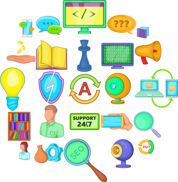 无线电兵图标设置卡通风格图片下载