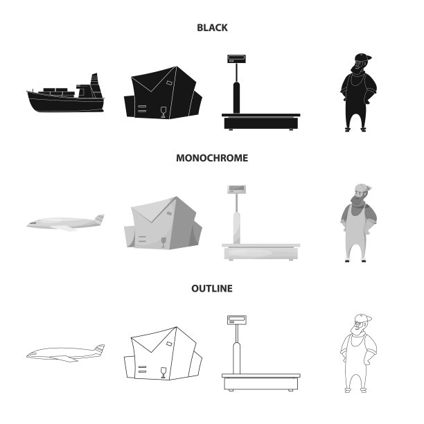 货物和货物图标集图片下载