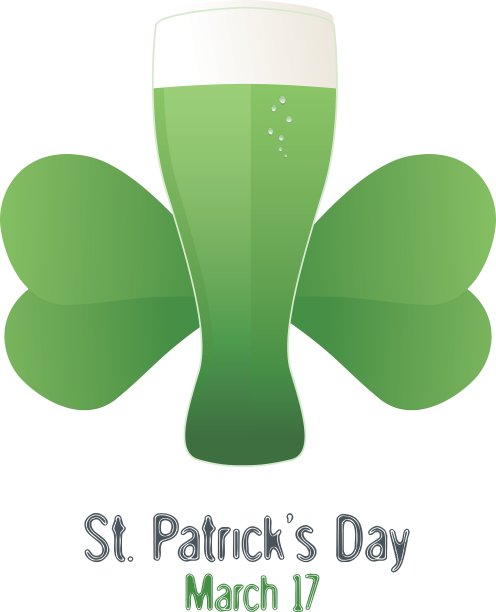 圣帕特里克节绿色啤酒图片下载