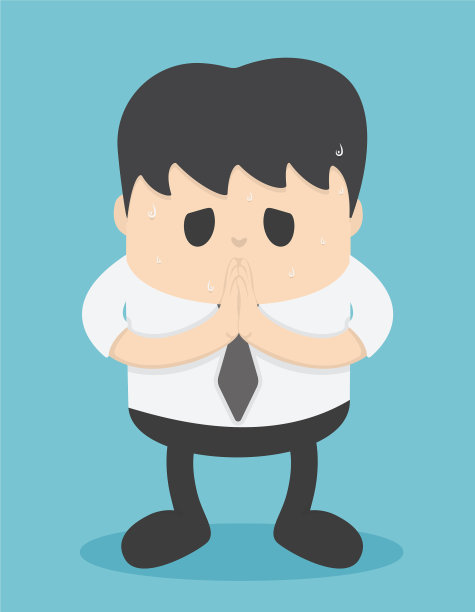 商务人士后悔时要比划比划图片下载