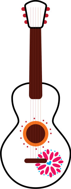 墨西哥吉他乐器音乐嘉年华设计图片下载