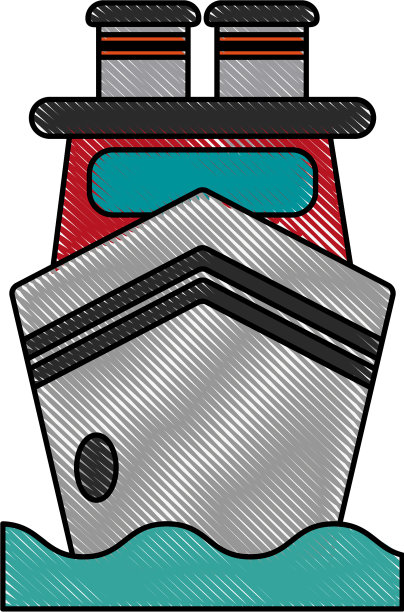 船舶上的水前视图图标形象图片下载