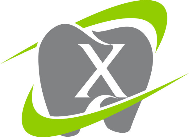 健康牙科护理字母x图片下载