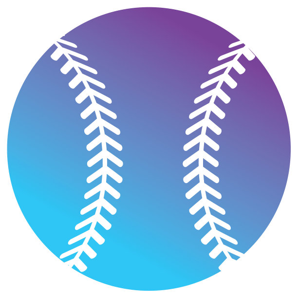 打棒球运动用的等高线球图片下载