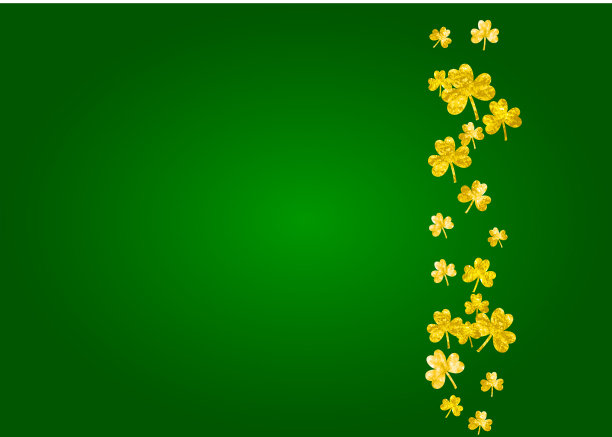 三叶草背景的圣帕特里克节图片下载