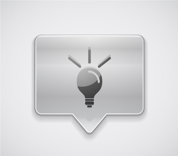 灯泡新想法概念网页按钮图片下载