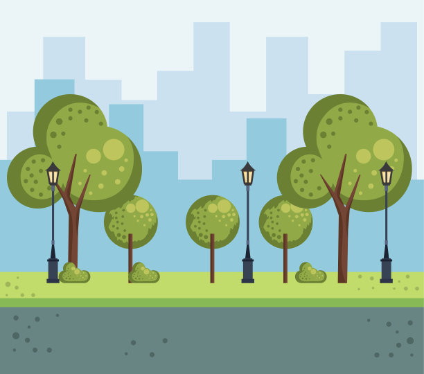 公园市区市景景色图片下载