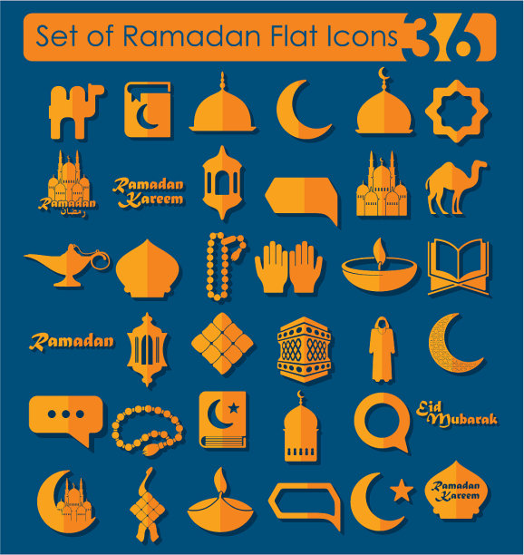 一套斋月图标图片下载