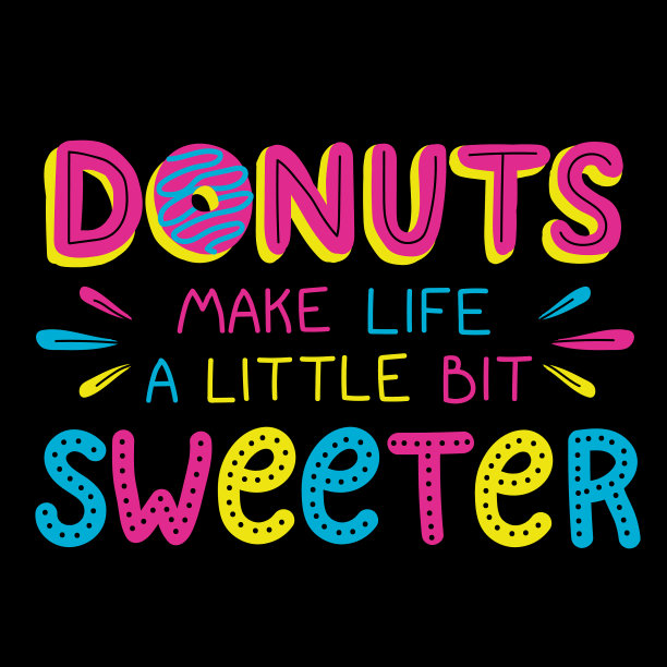 甜甜圈让生活更甜蜜图片下载