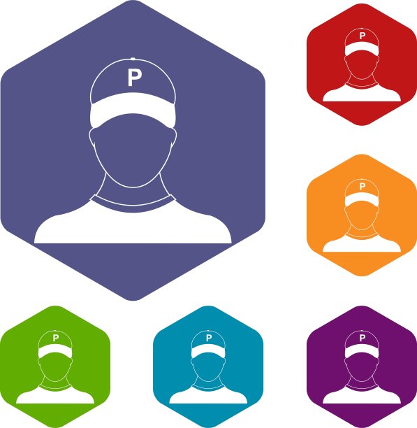 泊车员图标套装图片下载