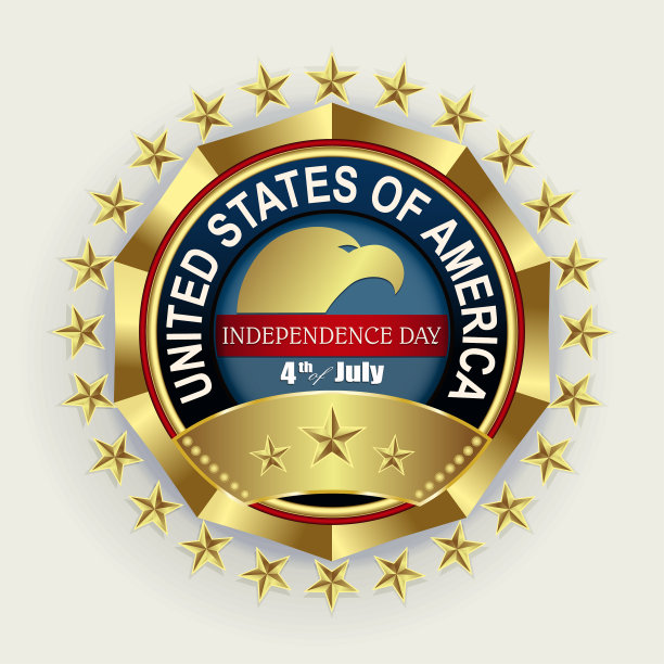 一个圆形的标志，上面有鹰的剪影图片下载