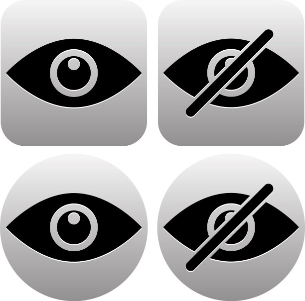 眼睛符号如显示隐藏可见隐形公众图片下载