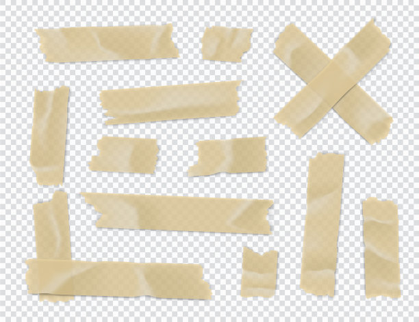 胶带设置粘纸条隔离上图片下载