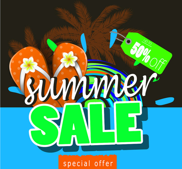 夏季促销模板横幅图片下载