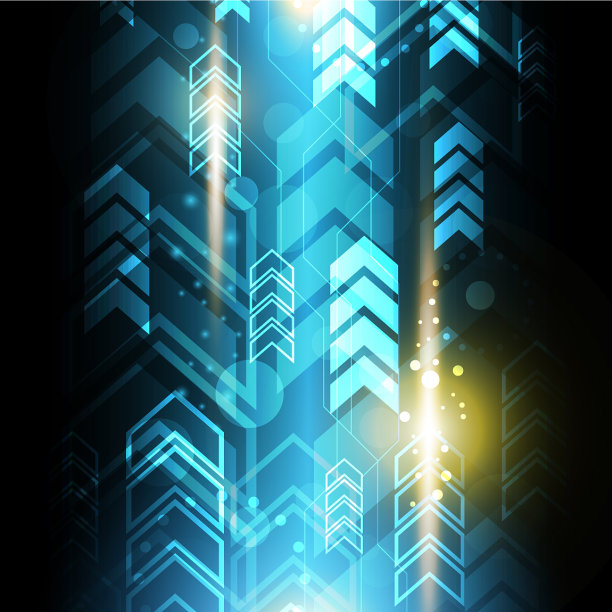 科技数字未来抽象圆箭头图片下载