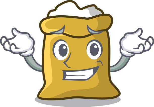 咧嘴笑面卡通人物风格图片下载