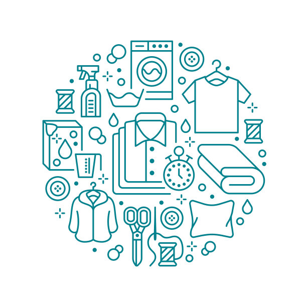 干洗横幅用平线图片下载