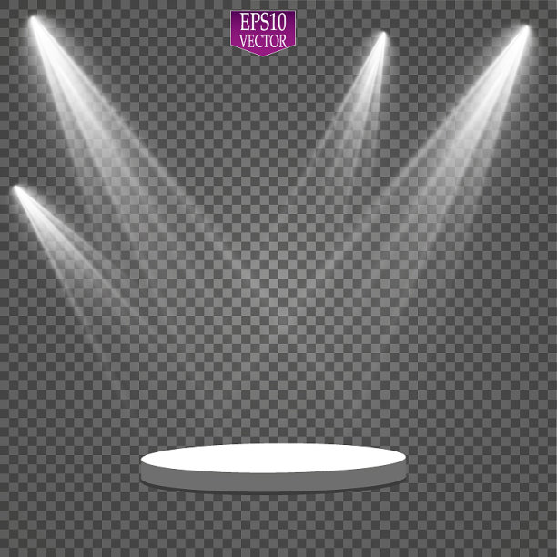 聚光灯场景灯光效果图片下载