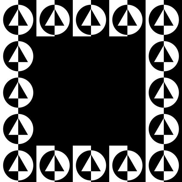 正方形格式的几何图片相框图片下载